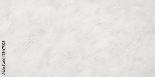 Fluffy white cotton wool texture on a cold blank gray canvas, like a snowy winter surface