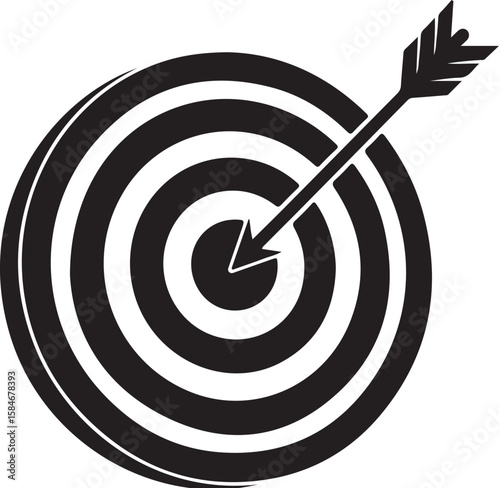 The Importance of Precision and Aiming Achieving Success Arrow Striking Bulls Eye in a Target Illustrating Focus and Accomplishment Showing Accuracy and Strategic Thinking