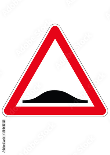 road sign Speed Breaker Ahead