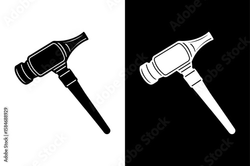 Scalable Otoscope Icon silhouette. Clean Vector for Web, Mobile, and Print