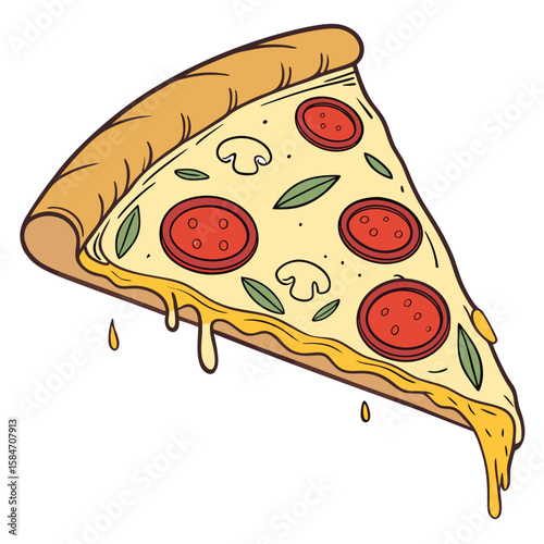 pizza vector illustration