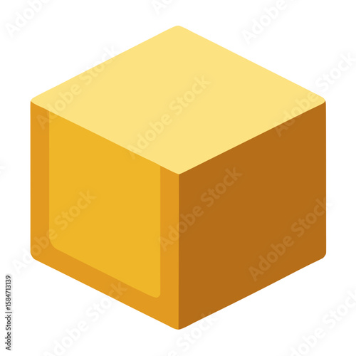 Tofu Block  Icon VectorEco-Friendly Plant-Based Design