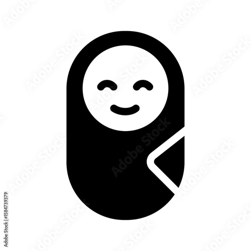 baby swaddle icon 
