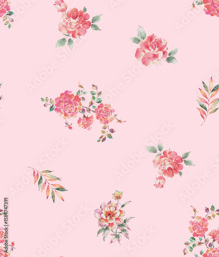 Flowers pattern allover pattern all over abstract pattern