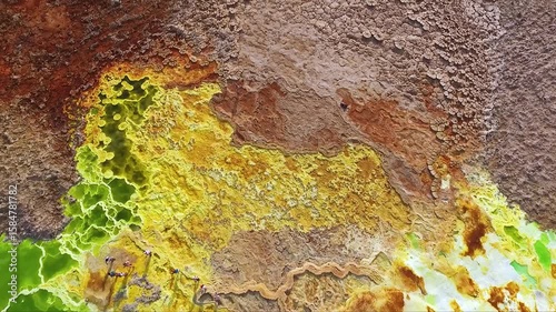 Unique geothermal landscape reveals vibrant colors and stunning formations in Ethiopia's Danakil Depression