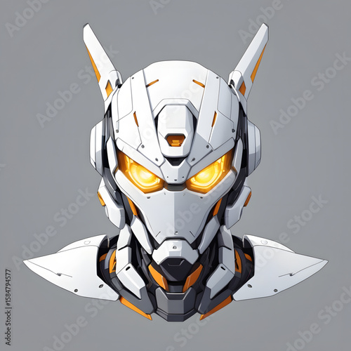 Technological Titan Upper Body Portrait of an Impressive and Well-Equipped Robot Soldier