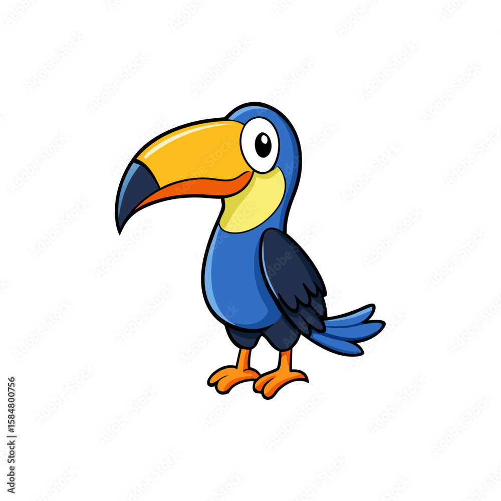 Naklejka premium Creative Toucan Bird Vector Design