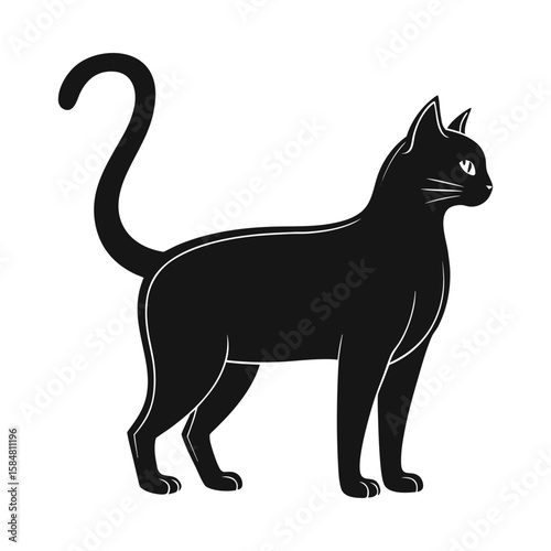 Standing Cat Silhouette