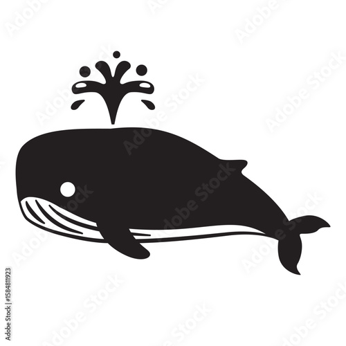 クジラのシルエット