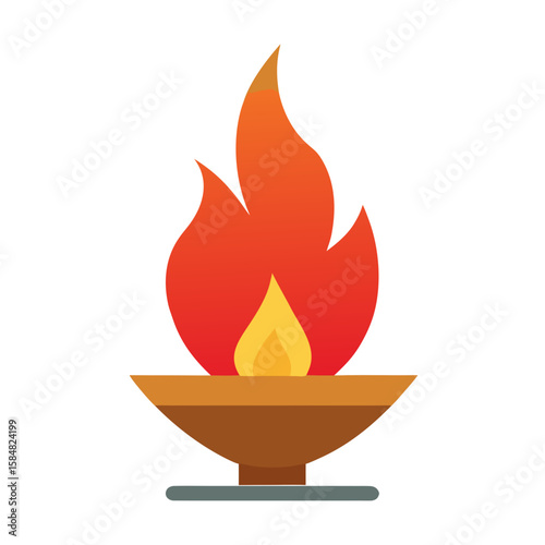 Eternal Flame  Vector Patriotic Tribute AI Graphic Design File