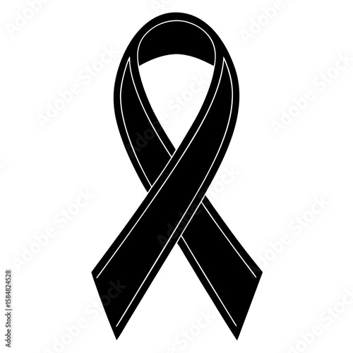 Remembrance Ribbon  Vector Patriotic Tribute AI Graphic Design File