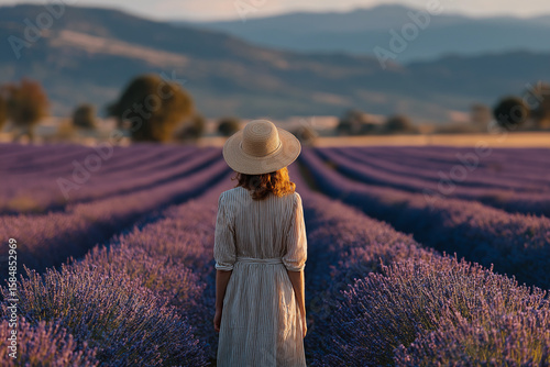 woman in lavender field