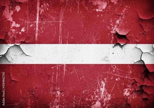 Latvia Grunge Texture Flag Backdrop – Patriotic Pride & National Heritage Concept