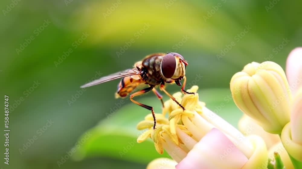 fly on a flower