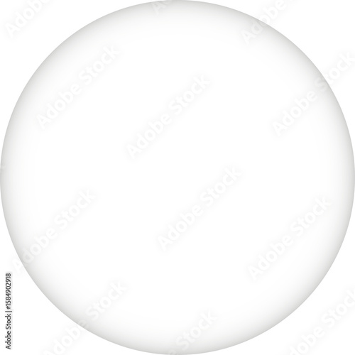 Abstract gradient sphere with soft shadows and highlights