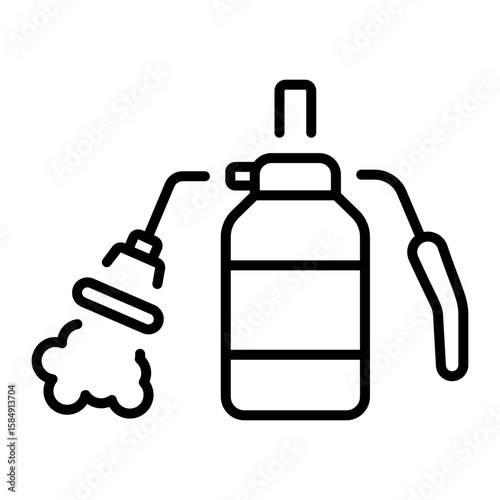 An outline style icon depicting sprayer 