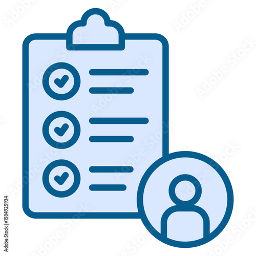 User Survey Icon Element For Design