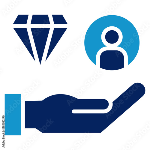 Customer Value Icon Element For Design