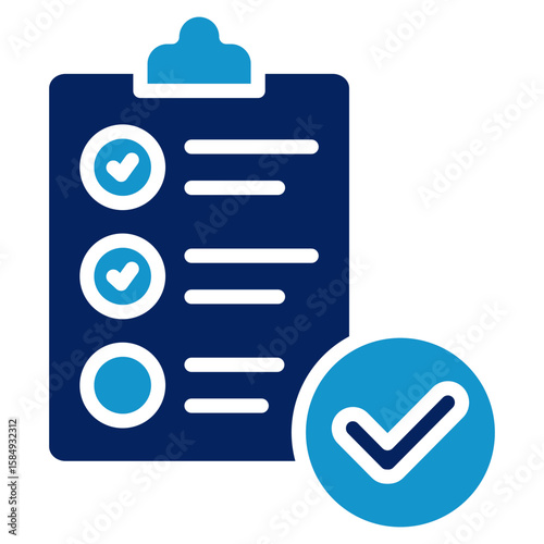 Test Results Icon Element For Design