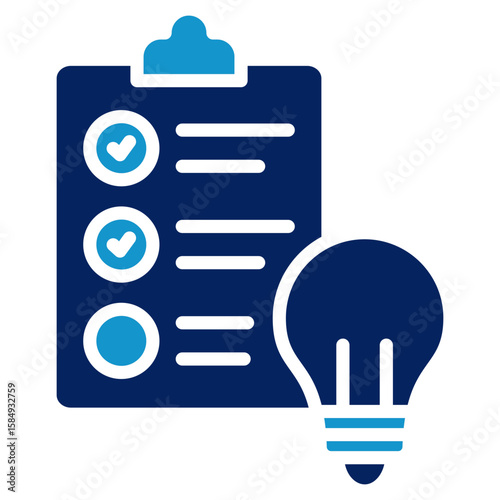 Test Idea Icon Element For Design