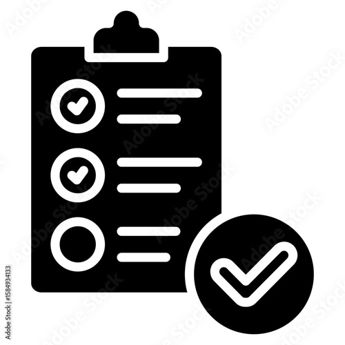 Test Results Icon Element For Design
