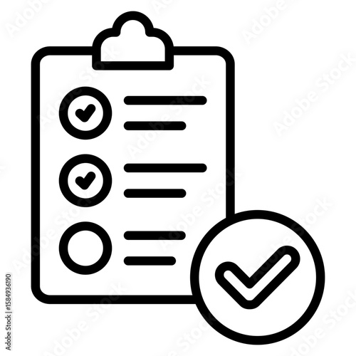 Test Results Icon Element For Design