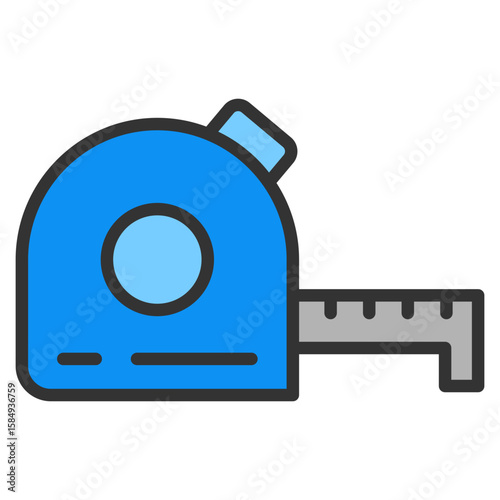 Build Measure Icon Element For Design