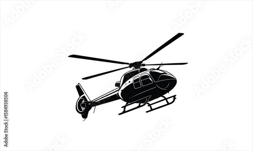 Helicopter silhouette design