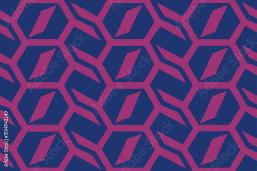 seamless pattern of nested polygons subtle 3d ef