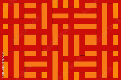 vertical and horizontal bars in a woven basket 