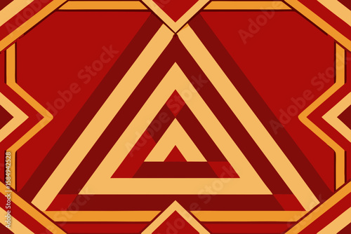 triangles within triangles forming hypnotic 