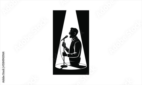Musical performer silhouette design