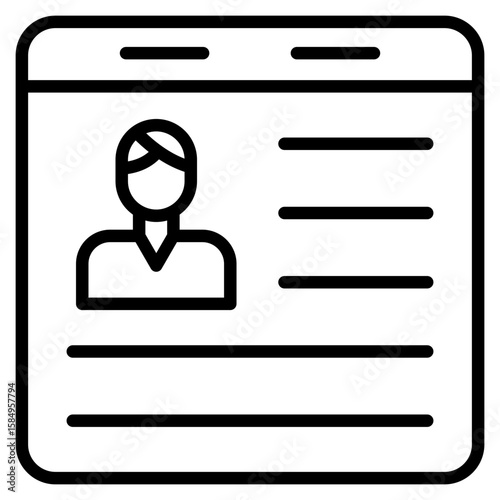 User Persona Icon Element For Design