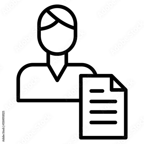 Customer Profile Icon Element For Design