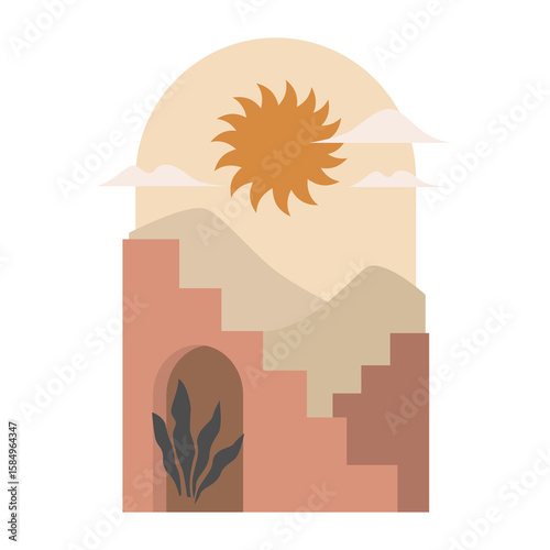 Natural Hues – Simple Boho Landscape