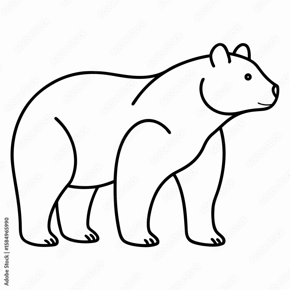 Fototapeta premium polar bear vector illustration