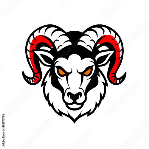 Ram mascot logo 