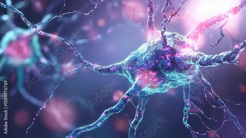 Detailed view of a neuron