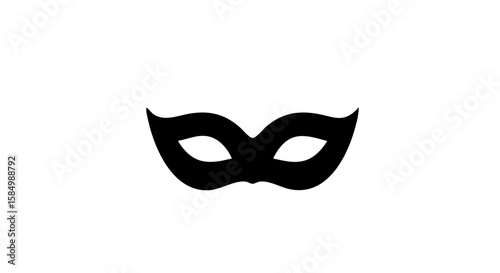 Elegant black masquerade mask.