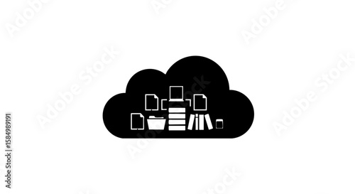 A cloud of digital storage, representing data access and document management.