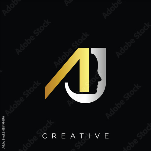 FACE AJ Logo creative vector symbol icon modern design company