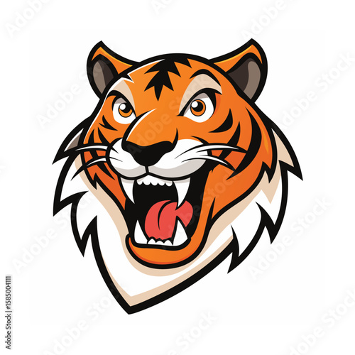 tiger head vector