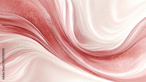 Elegant Abstract Swirls in Soft Pink and Cream Tones for Background