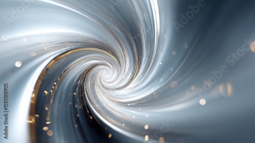 Elegant Swirling Motion with Light Accents in Abstract Design