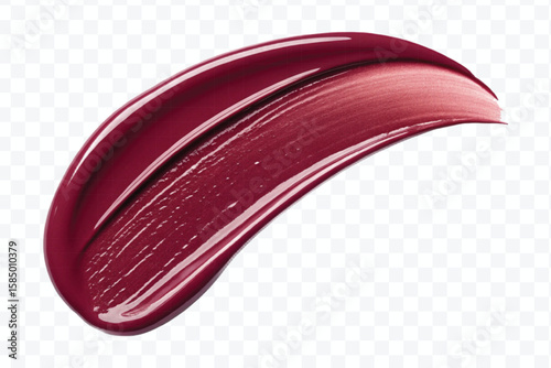 realistic 3d lipstick smudges in different color style isolated on transparent background	