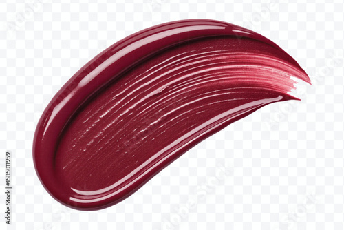 realistic 3d lipstick smudges in different color style isolated on transparent background	