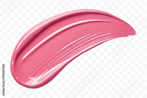 realistic 3d lipstick smudges in different color style isolated on transparent background	