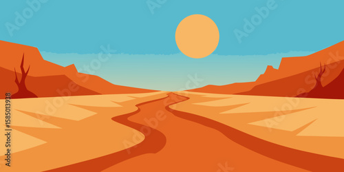 the desert landscape