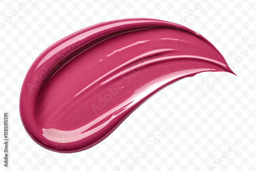 realistic 3d lipstick smudges in different color style isolated on transparent background	