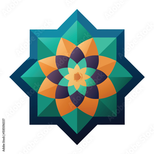 mandala on white background
